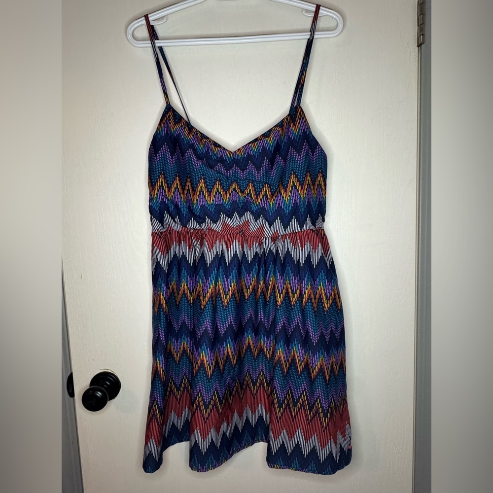 Roxy Vibrant Zigzag Mini Dress